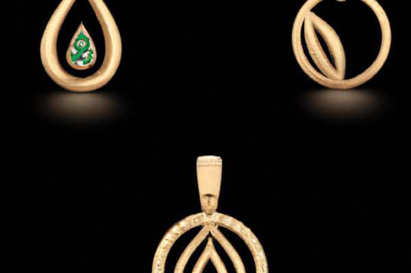 Latest Gold Pendant set Design for Women