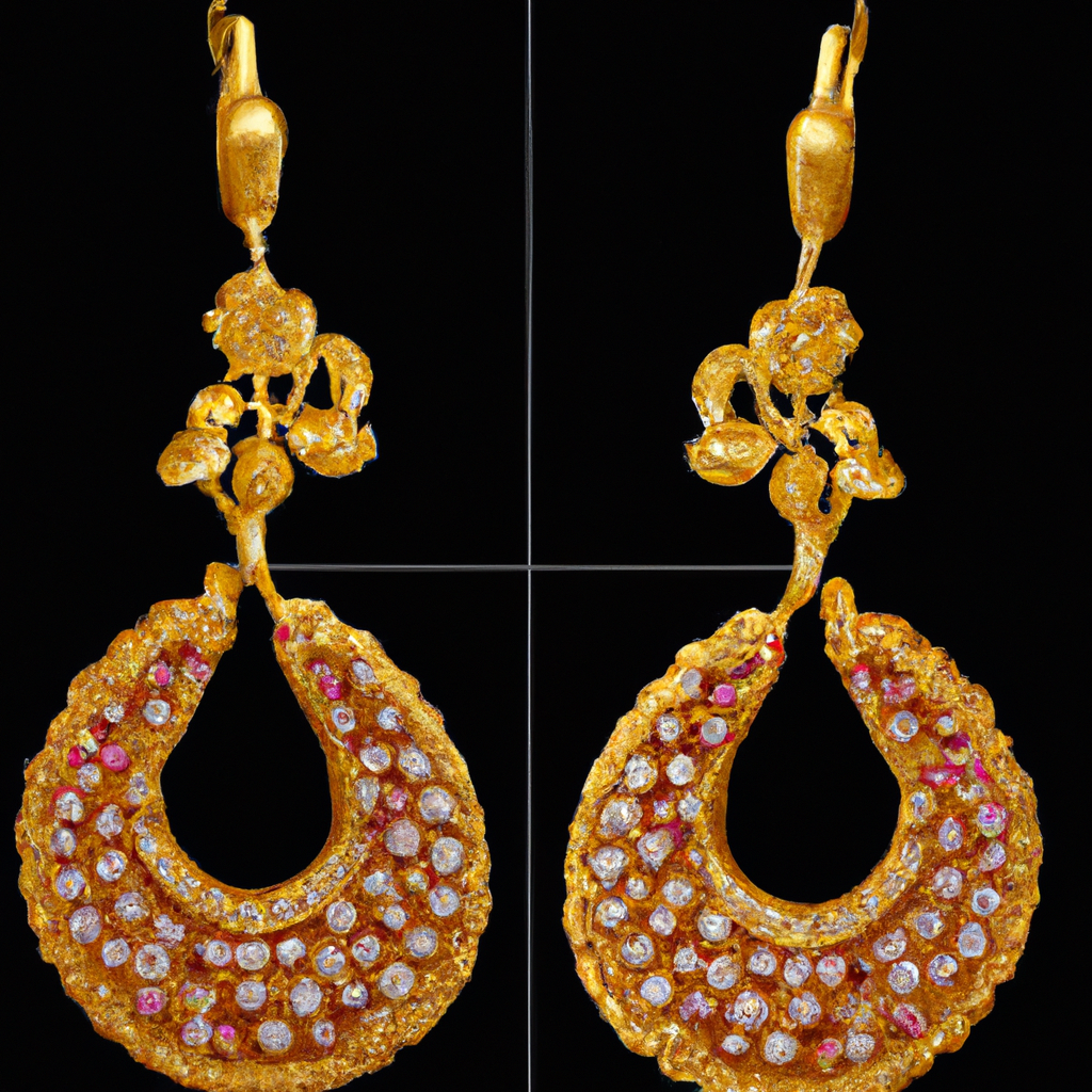 Latest Gold Earring Design in DG Khan