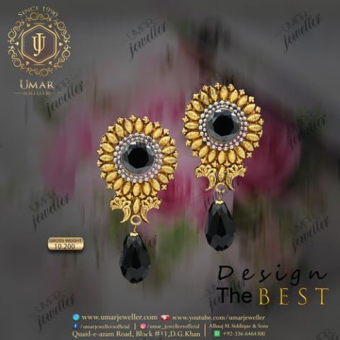 Gold Earring Design 0016